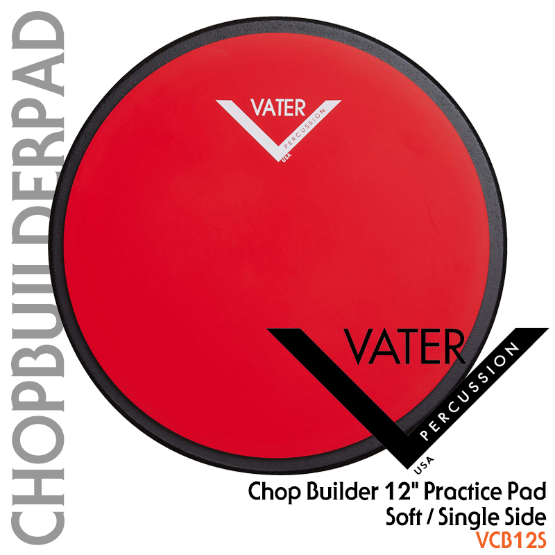 [★드럼채널★] Vater Chop Builder Pad 12" Single Sided Soft -VCB12S- /연습패드/